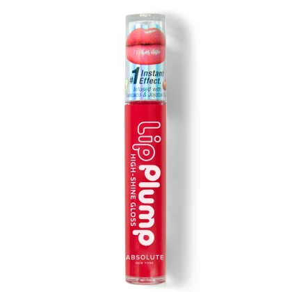 ABSOLUTE NEW YORK Lip Plump High-Shine Gloss- Cherry