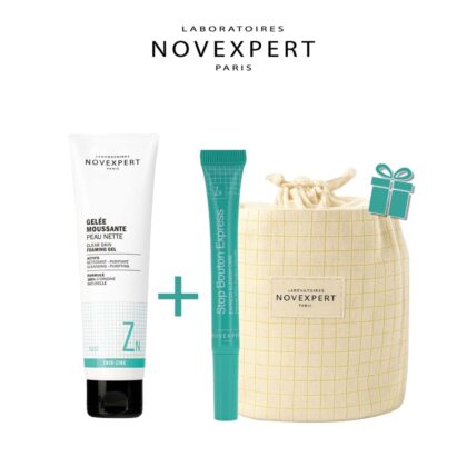 NOVEXPERT PACK TRIO-ZINC STOP BOUTON 7 ML + GELÉE MOUSSANTE 150