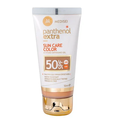 MEDISEI PANTHENOL EXTRA SOIN DE PROTECTION SOLAIRE SPF50 GEL TEINTÉ