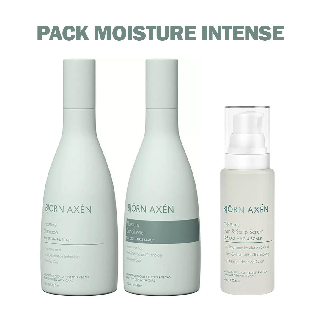 BJORN AXEN PACK MOISTURE INTENSE SHAMPOOING + CONDITIONER 250ML + SERUM