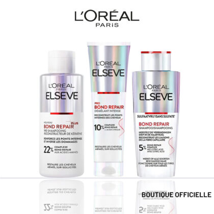 L'oréal paris Elseve routine bond repair Pré-Shampo 200ML + Démêlant 150 ml + Shampo 200ML