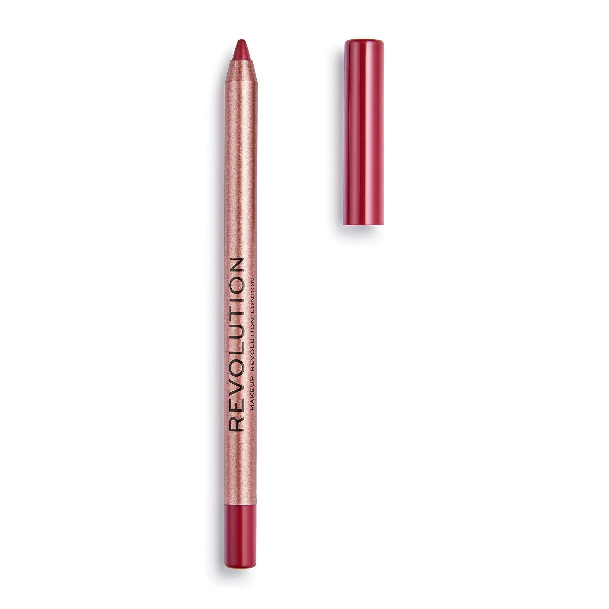 Revolution Satin Kiss Lipliner Rose Muted Red