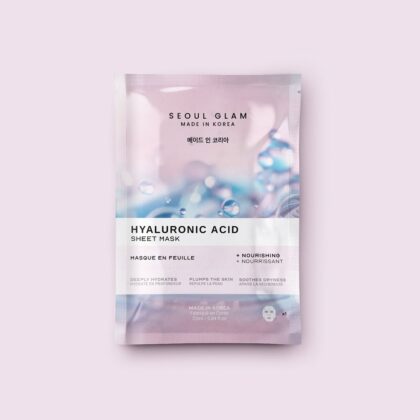 Seoul Glam Hyaluronic Acid Sheet Mask 25ml – Masque Tissu Hydratant & Repulpant