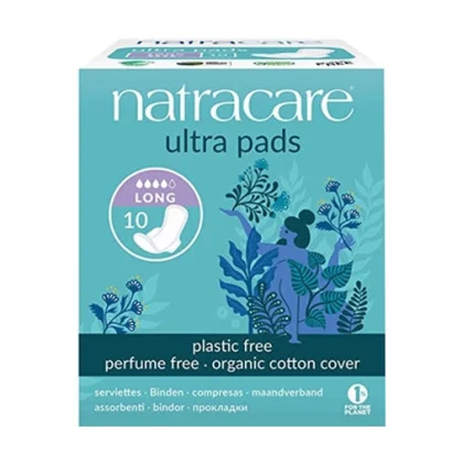 Natracare SERVIETTE ULTRA LONG + WINGS 10 U