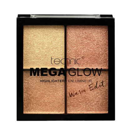 Technic Cosmetics Mega Glow Highlighter Palette Warm Edit