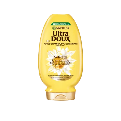 GARNIER ULTRA DOUX CAMOMILLE APRÈS-SHAMPOOING ILLUMINANT & BRILLANT 250 ML