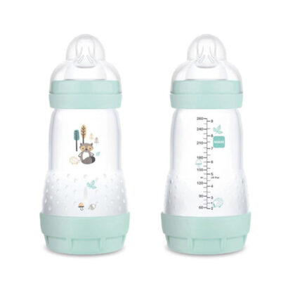 Mam Baby Biberon anti-colique bleu easy start 260ml 2 mois+