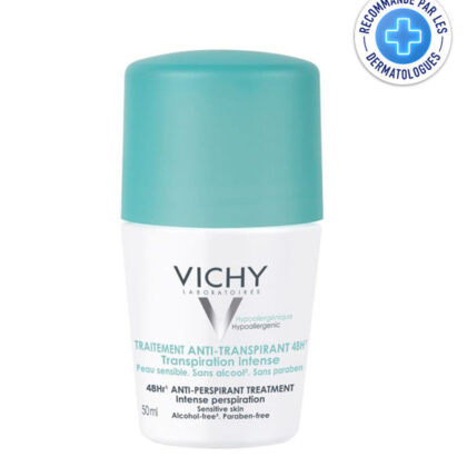 Vichy déodorant anti-transpirant 48h roll-on – 50 ml