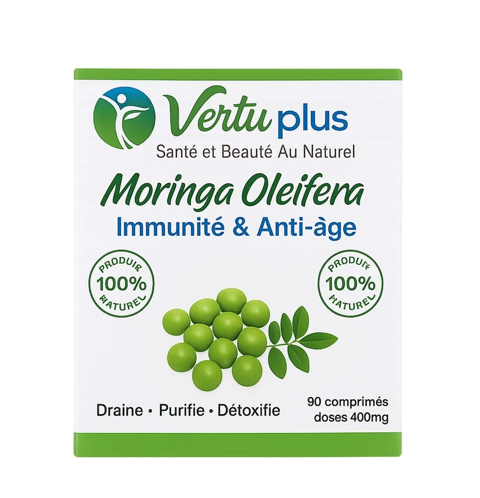 VERTUPLUS MORINGA OLEIFERA IMMUNITE ET ANTI AGE 90 COMPRIMES