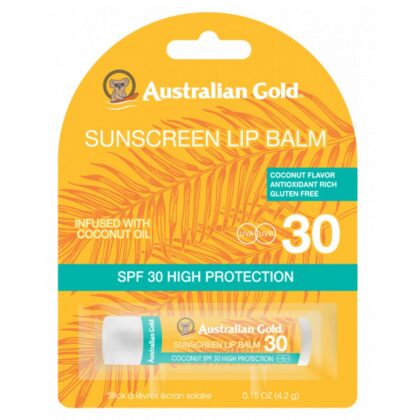 AUSTRALIAN GOLD Baume à lèvres à l'huile de coco - SPF 30