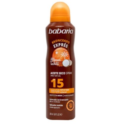 BABARIA DRY OIL MONOI TAHITI SPF 15 VAPORISATEUR 200ml