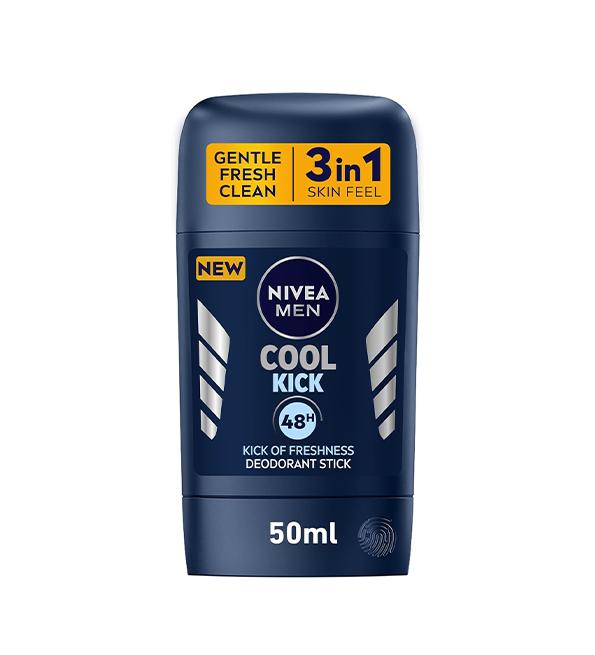 NIVEA MEN Déodorant Stick Cool Kick 50ml Rafraîchissant & Longue Durée