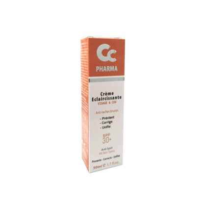 CC PHARMA Crème Eclaircissante Visage & Cou SPF 30+ 50ml