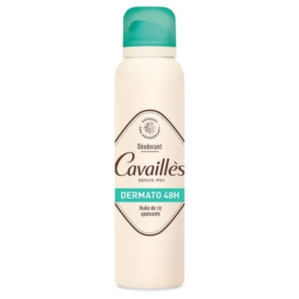 CAVAILLES DEODORANT DERMATO SPRAY 48H HUILE DE RIZ APAISANTE 150 ML