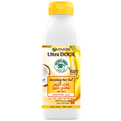 Garnier ultra doux – hair food – après shampooing nourissant à la banane pour cheveux secs 350ml
