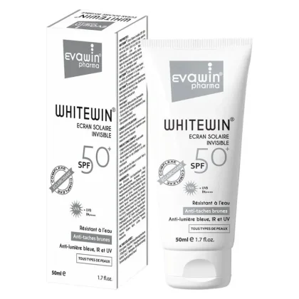 EVAWIN WHITEWIN Écran Solaire Invisible Anti-Taches SPF 50+ 50 ml – Protection Éclat et Teint Uniforme