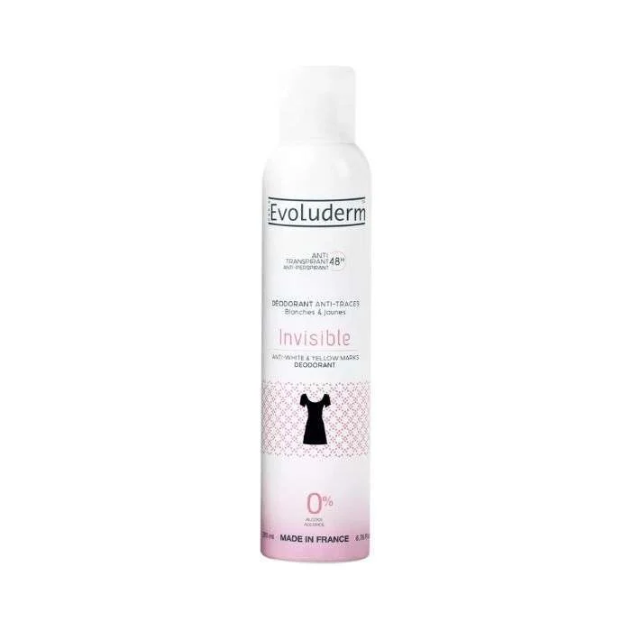 EVOLUDERM DEODORANT ANTI TRANSPIRANT 48H INVISIBLE 200ML