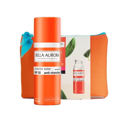 Bella Aurora écran solaire anti-taches SPF50+ Peau Normale et Sèche 50ml + Trousse Offerte
