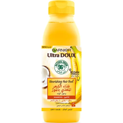 Garnier ultra doux – hair food – shampooing nourissant à la banane pour cheveux secs 350ml