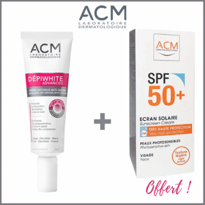 ACM DEPIWHITE ADVANCED CREME INTENSIVE ANTI-TACHE 40ML + ECRAN SPF 50+ OFFERT