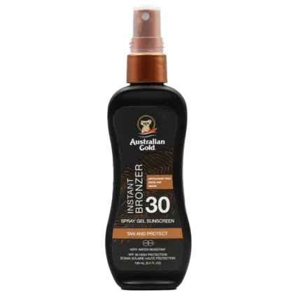 AUSTRALIAN GOLD BRONZANT INSTANT SPRAY GEL ECRAN SOLAIRE SPF30 100ML