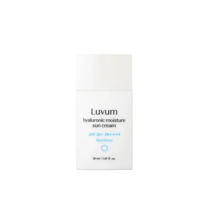 Luvum Bamboo Hyaluronic Moisture Suncream 30ml – Crème Solaire Hydratante & Légère SPF50+ PA++++