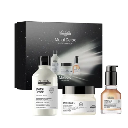 L'ORÉAL PROFESSIONNEL TRIO METAL DETOX SHAMPOOING 300 ML + MASQUE 250 ML + Huile