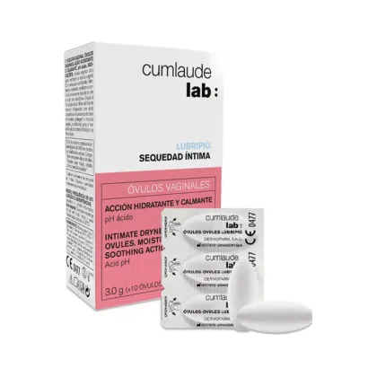 Cumlaude Lab Lubripiù Ovules Vaginales x10 – Traitement Sécheresse Intime & Confort Vulvo-Vaginal