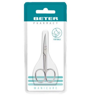 BETER CISEAUX DE MANUCURE POUR LES ONGLES CHROMES POINTE COURBE 24111