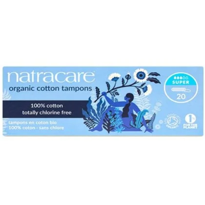 NATRACARE TAMPONS SUPER SANS APPLICATEUR 20 UNITES
