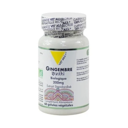 VIT'ALL + GINGEMBRE 200 MG 60 GELULES VEGETALES
