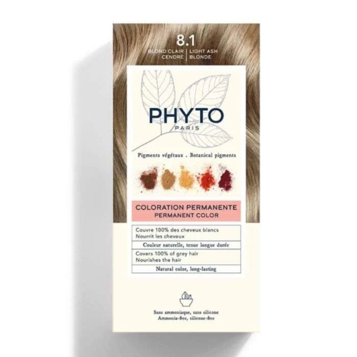 PHYTO COLOR KIT COLORATION 8.1 BLOND CLAIR CENDRE