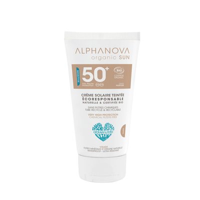 ALPHANOVA ORGANIC SUN SPF 50+ CREME SOLAIRE TEINTEE NUDE 50 G