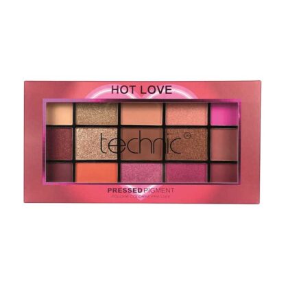 Technic Cosmetics 15 Pressed Pigment Palette Eyeshadow Hot Love