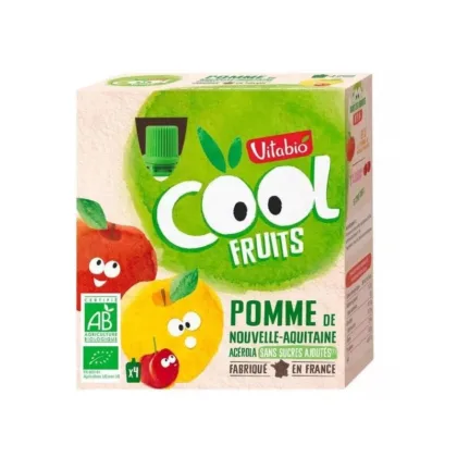 VITABIO COOL FRUITS POMME PASSION 4 X 90G